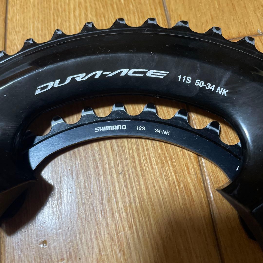 シマノ　DURA-ACE FC-09 11S 50-34 チェーンリング中古品