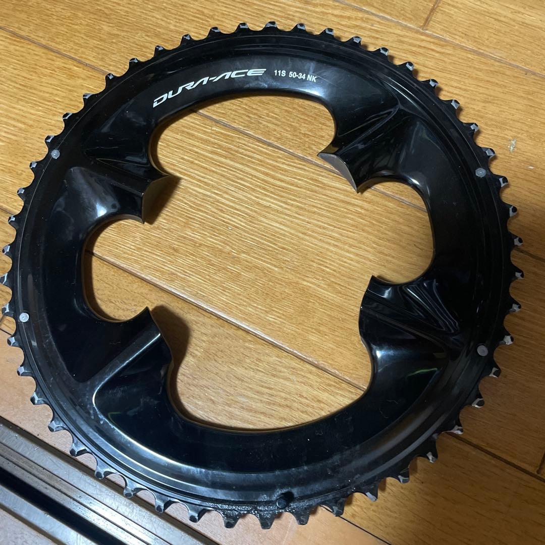 シマノ　DURA-ACE FC-09 11S 50-34 チェーンリング中古品