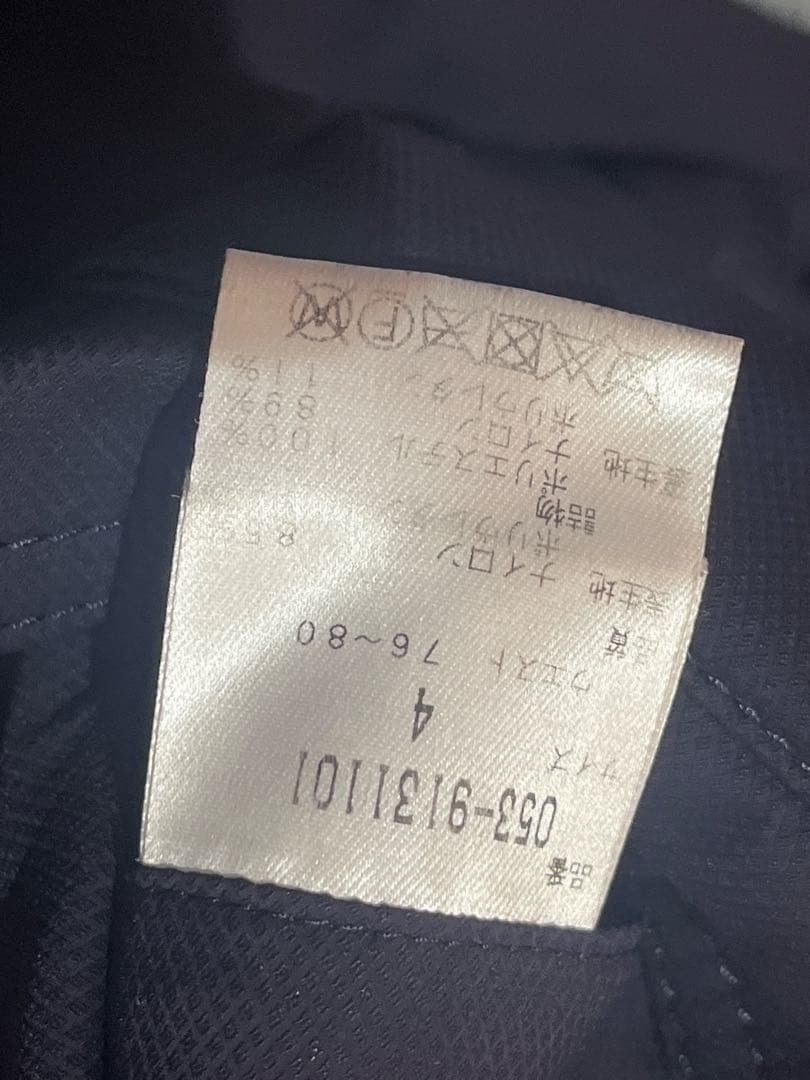 パーリーゲイツ　秋冬用中綿パンツ　暖パン　ネイビー