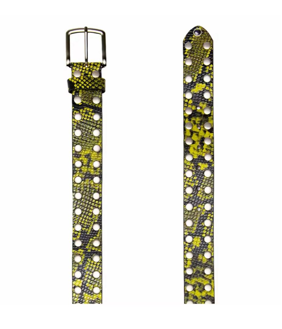 Stussy 8 Ball スタッズベルト グリーン スネークプリント - メルカリ