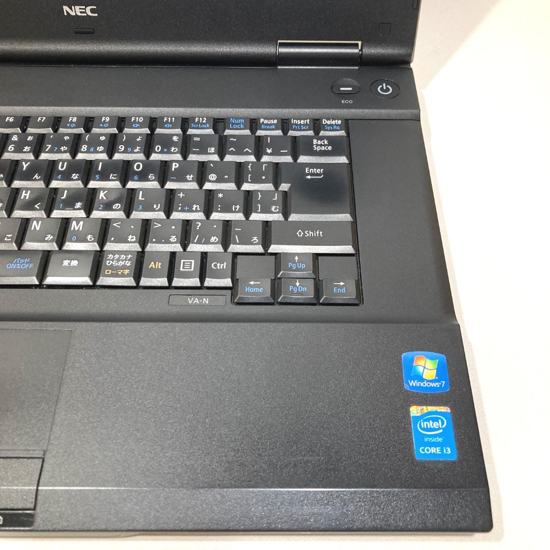 初心者✨快適i3・大画面・DVD✨黒✨すぐ使えるノートパソコン◇T407-3
