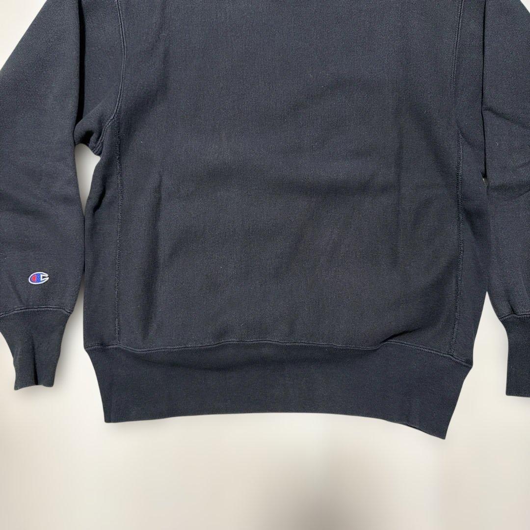 90s 刺繍タグchampion リバースウィーブ vintage ブラック