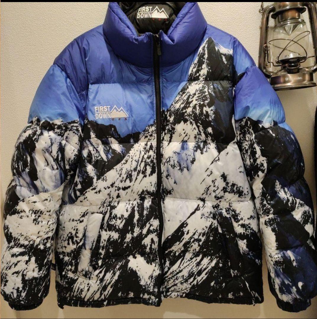 【定価6.3万円】FIRSTDOWN ダウン Lサイズ 雪山 supreme