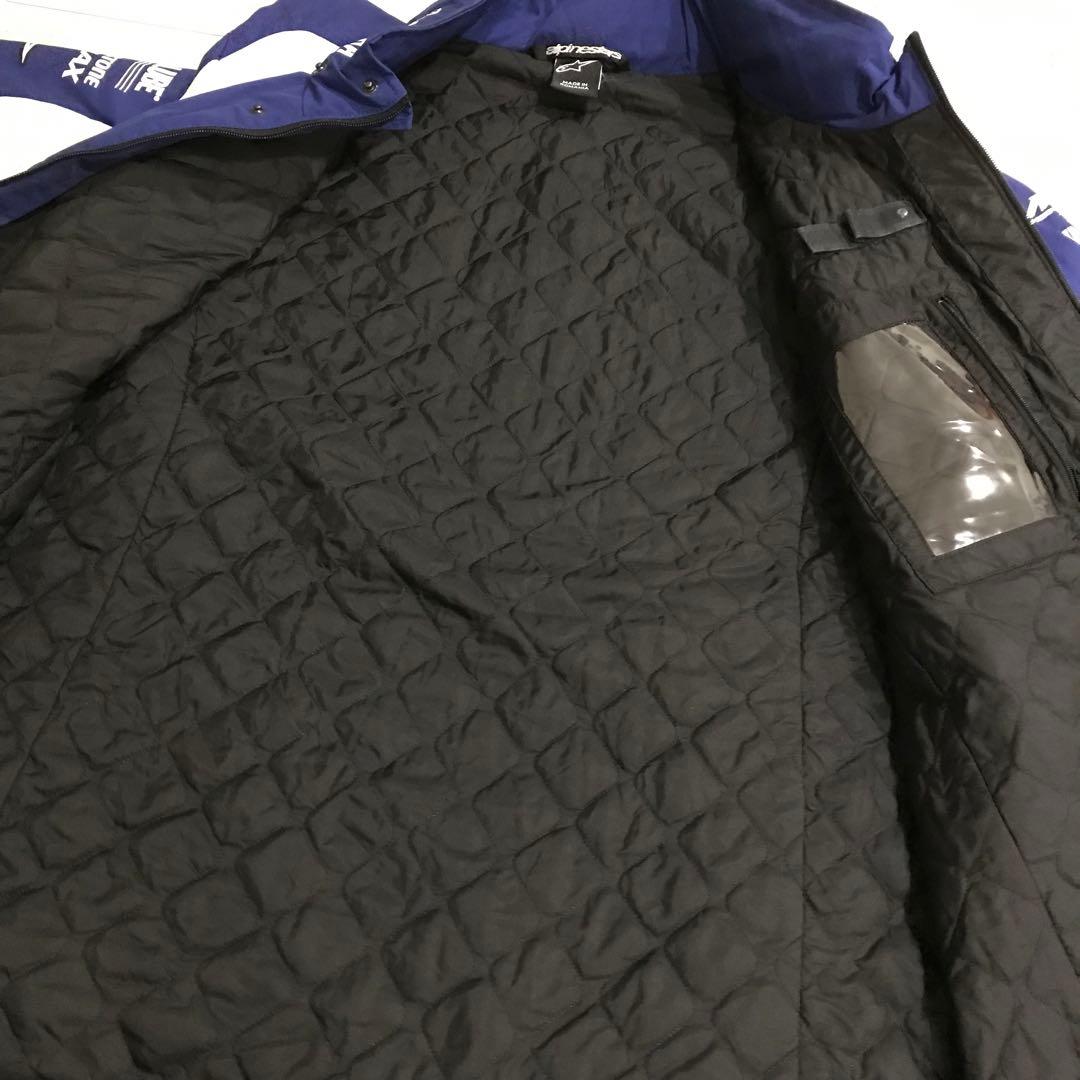 アルパインスターズ ＹＡＭＡＨＡ ＲＡＣＩＮＧ ジャケット 希少 青 Ｍ