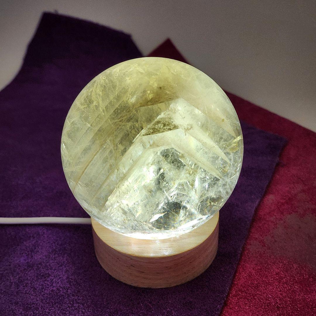 スモーキーシトリンスフィア千層入 虹入り - メルカリ