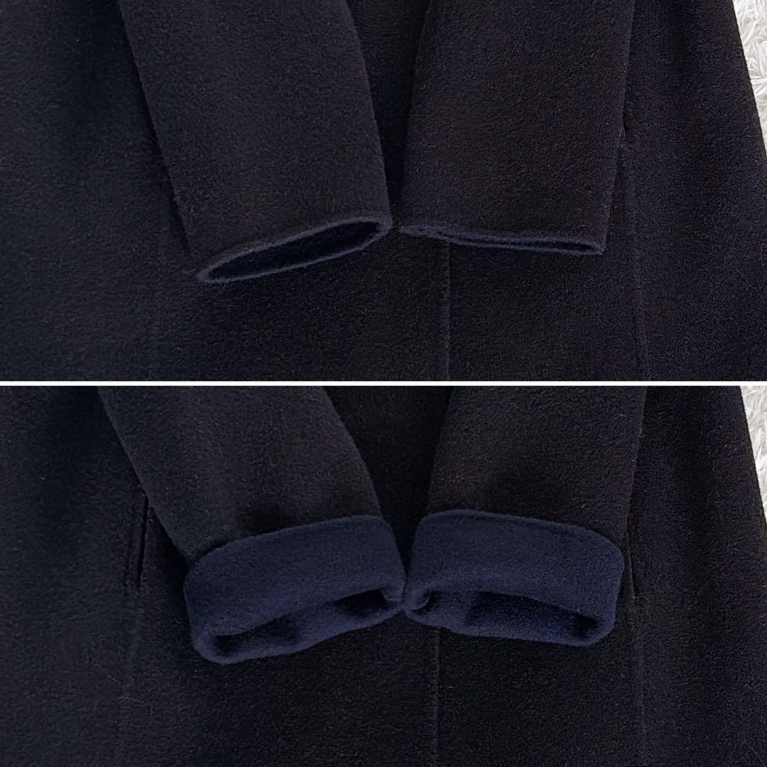 新品タグ付き【東京ソワール】カシミヤウールリバーシブルダブルフェイスリバーコート