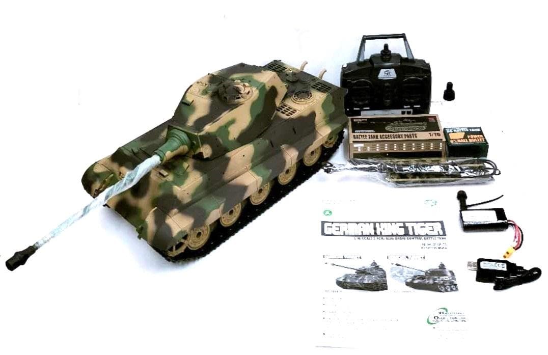 1/16戦車ラジコン 独キングタイガー ヘンロン基盤7.0 3888A-1 - メルカリ