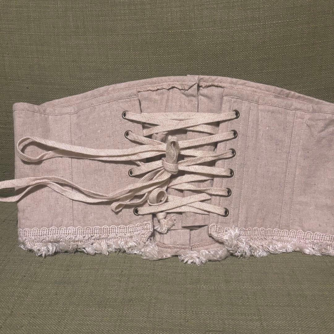 エクサントリーク　EXCENTRIQUE　 リネンコルセット　生成り