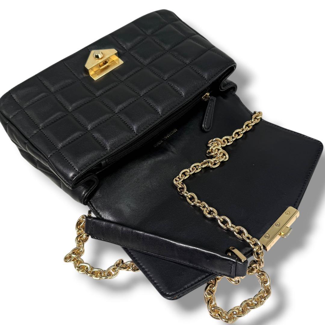 《極美品》マイケルコース チェーン ショルダーバッグ キルティング レザー