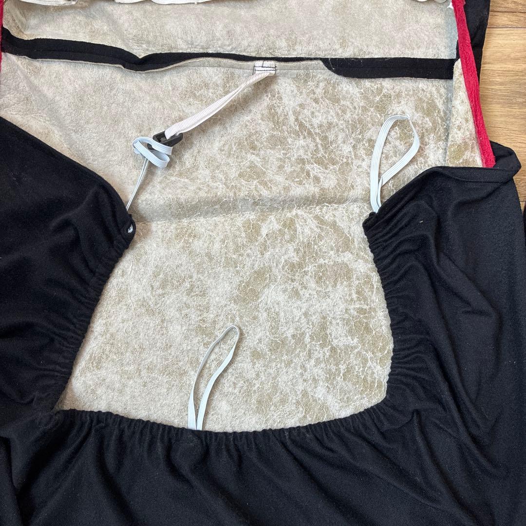 ハローキティ フード付きシートカバー 2人用　シフトカバー