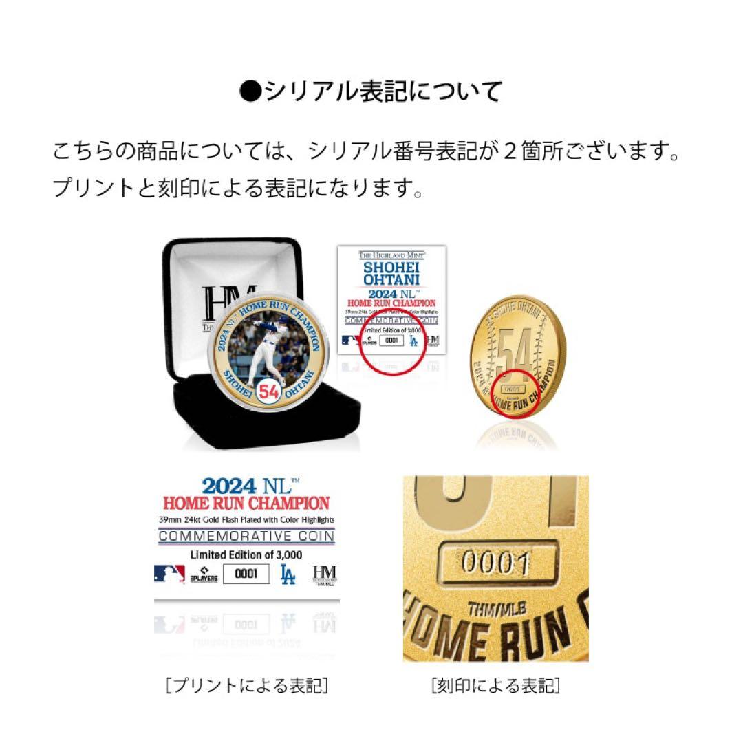 ドジャース 大谷翔平 2024 NL ホームラン王獲得記念ゴールド