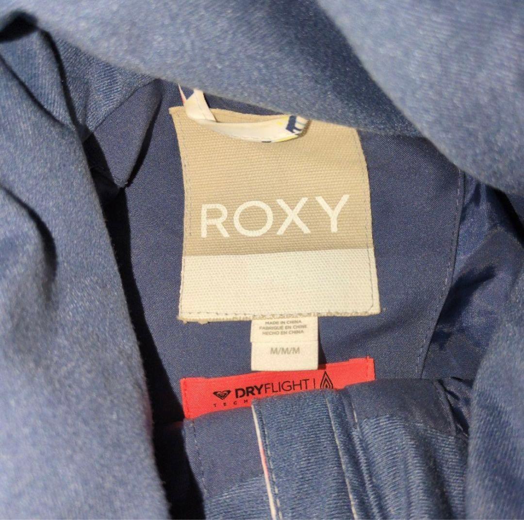 ROXY　スノボウェア　上下セット　Ｍ　総柄　ロゴ　ホワイト　ピンク