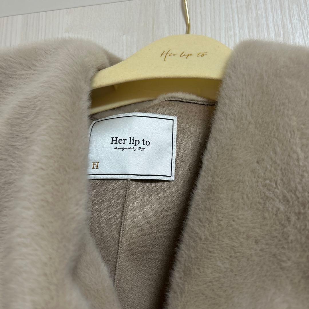 herlipto 大人気ファーコートMハンガー付き⭐︎