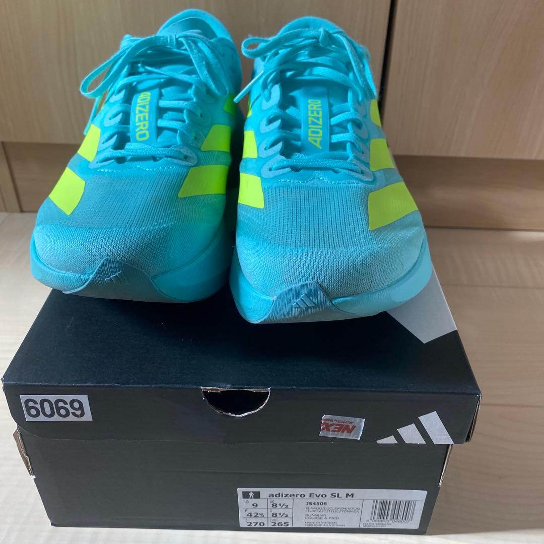 adizero Evo SL M 27.0cm 青/黄