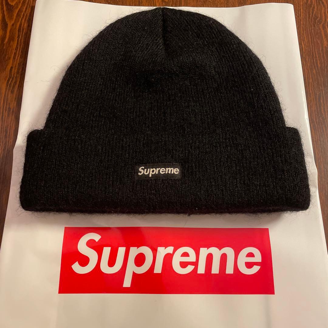 Supreme 黒 ニット帽 ビーニー 専用 - メルカリ