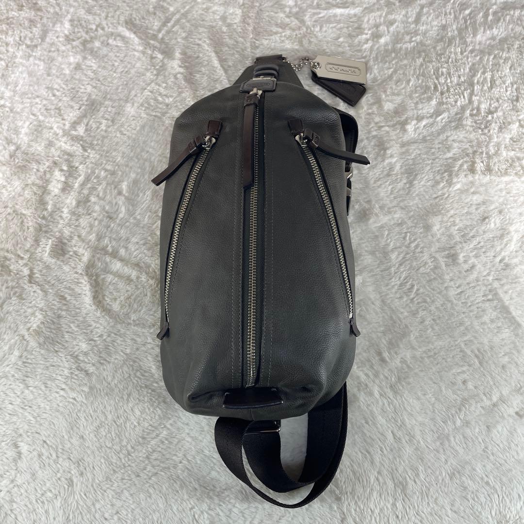 【美品】 COACH コーチ トンプソン ボディバッグ レザー