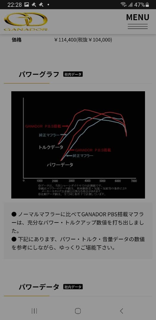 エクシーガ チタンルージュ 社外マフラー ガナドール YA4 YA5