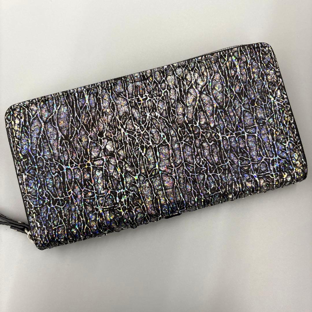 パイソン財布　長財布　レア染　パイソン　本革　財布　俺のパイソンseries