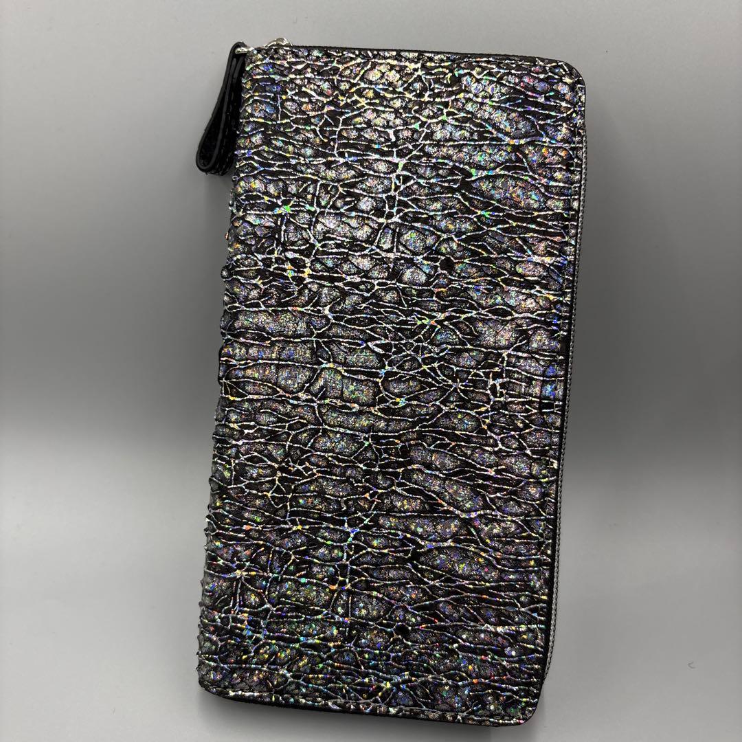 パイソン財布　長財布　レア染　パイソン　本革　財布　俺のパイソンseries