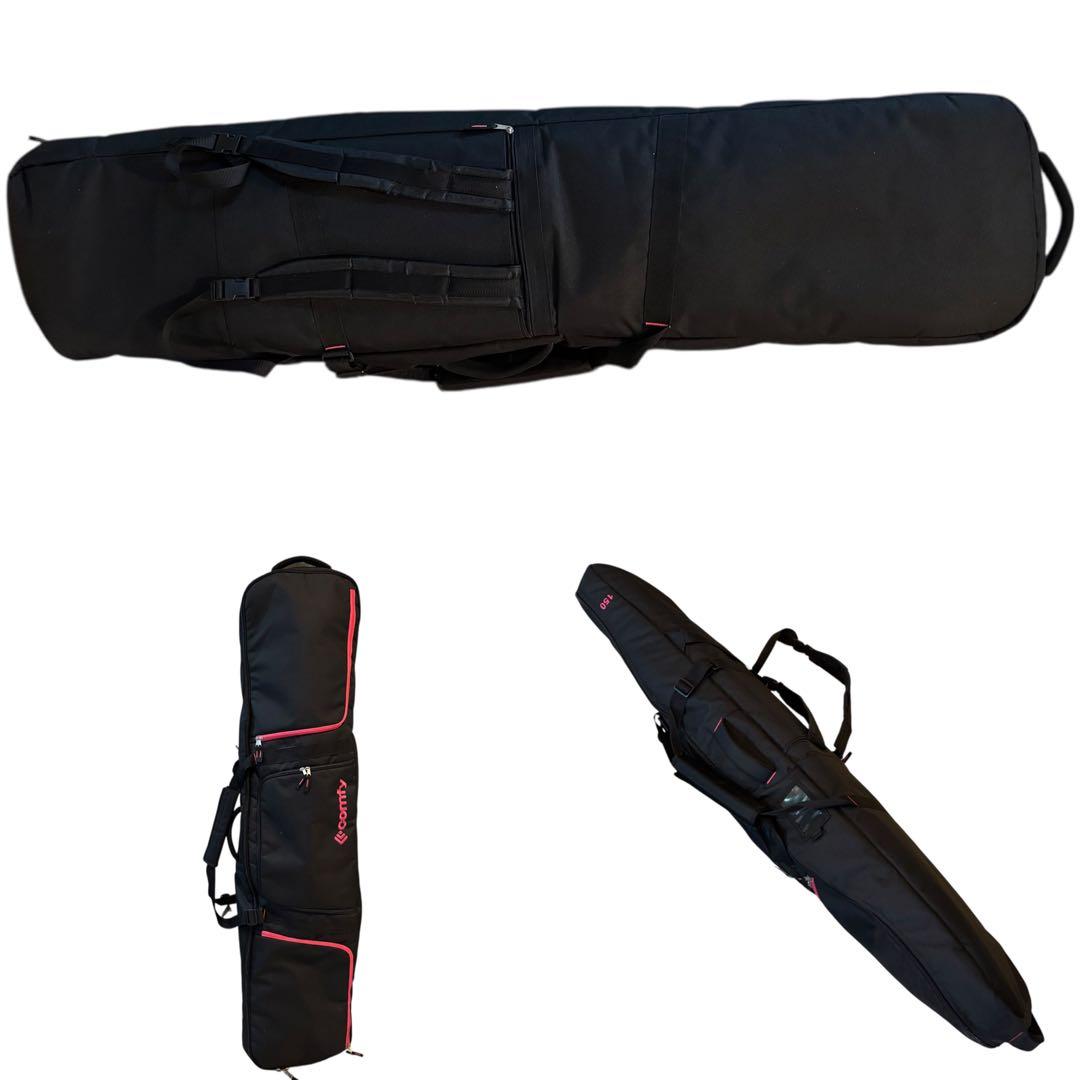 レディース　即乗り　スノーボードセット　145cm Comfyケース付 24cm