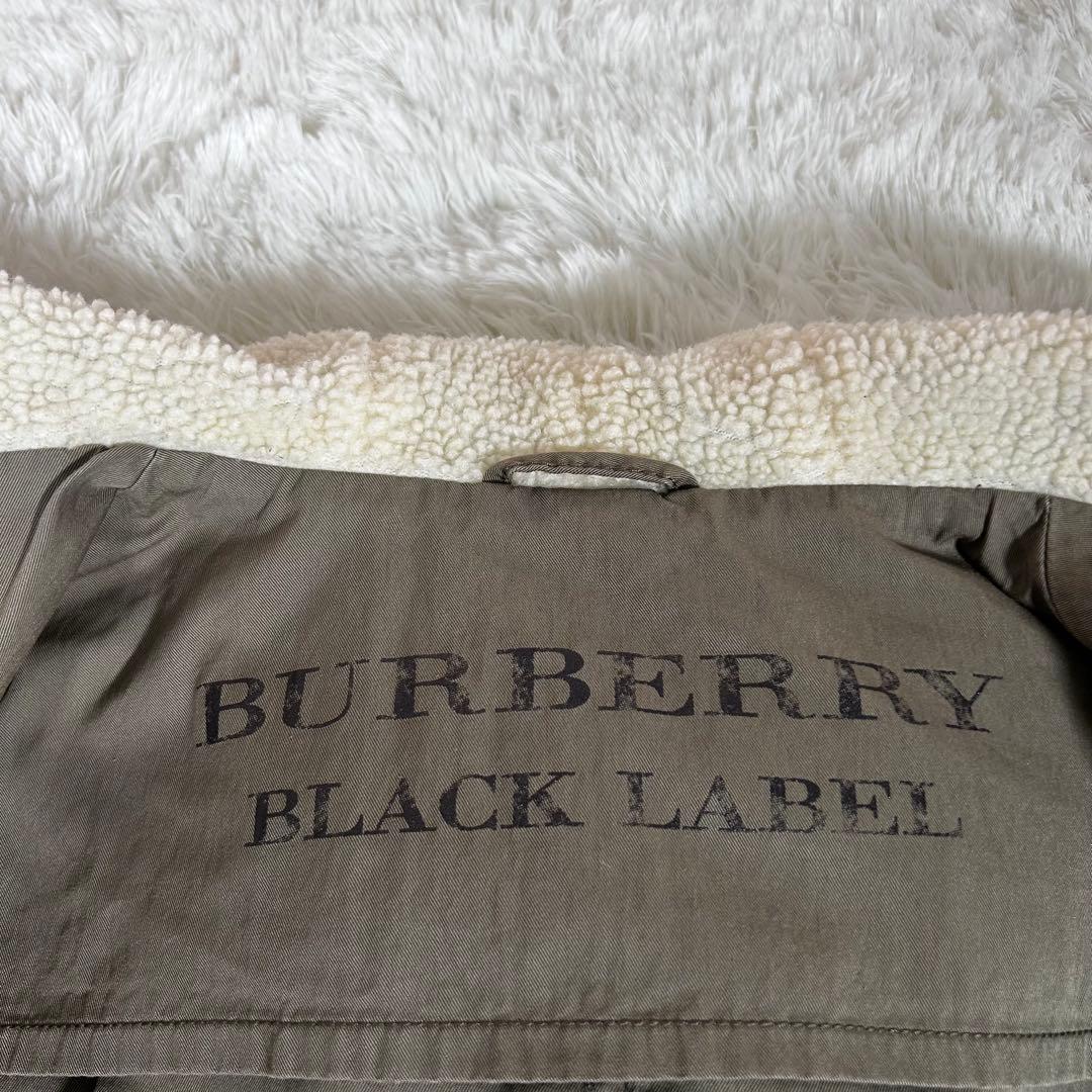 バーバリーブラックレーベル 3way モッズコート 中綿キルティングジャケット