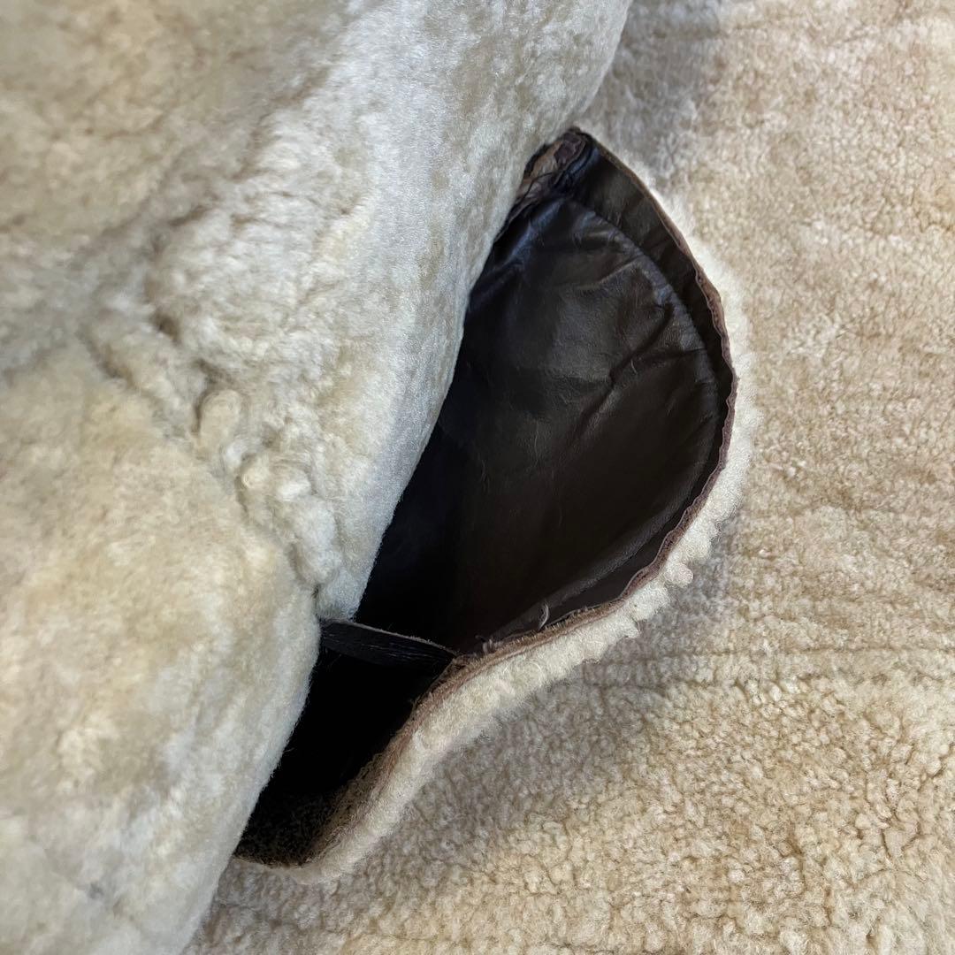 【90s vintage】B-3 フライトジャケット リアルムートン 羊革 着画