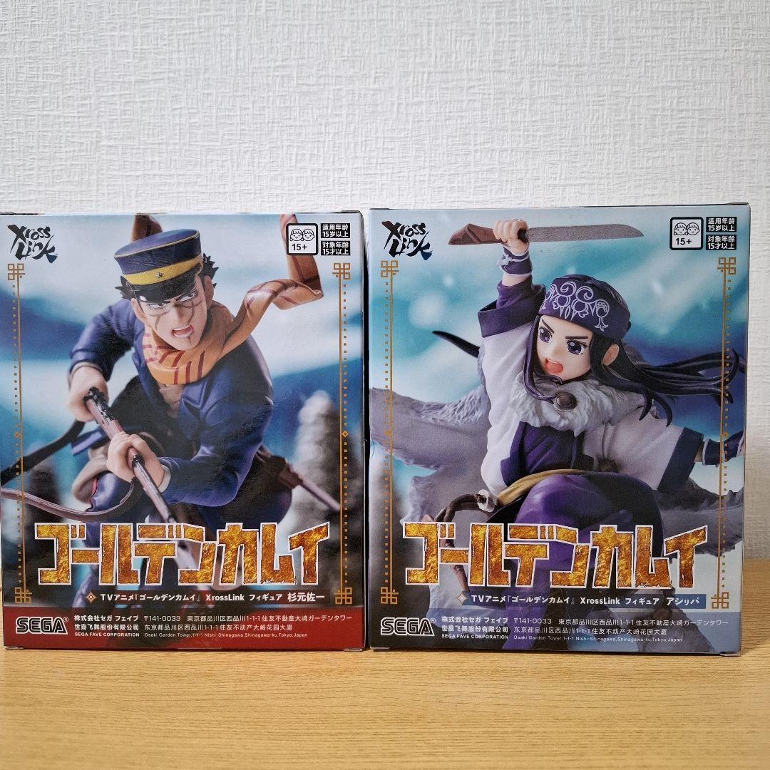 ゴールデンカムイ XrossLinkフィギュア 杉本佐一、アシㇼパ2種類セット