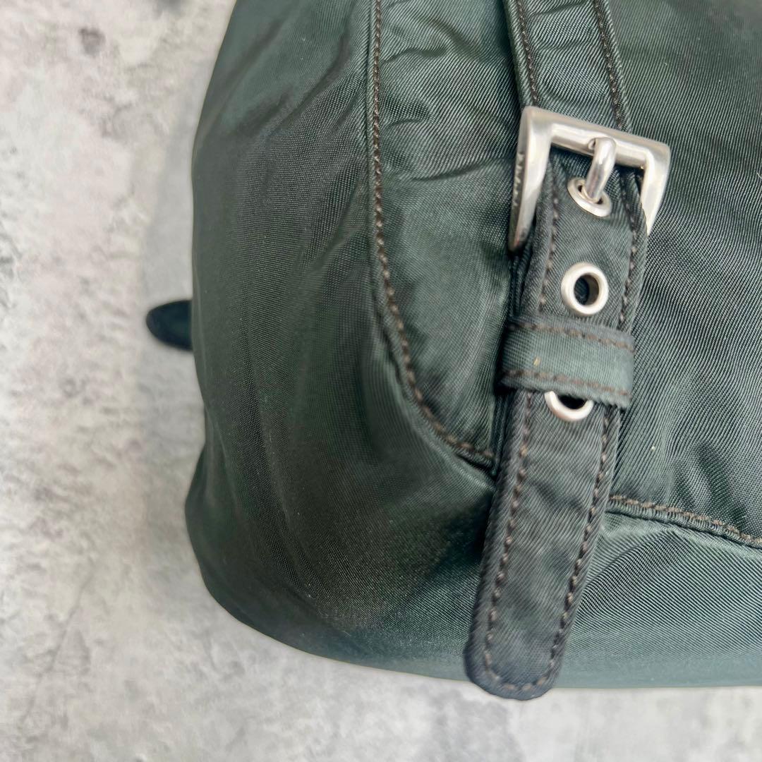 美品/カード付✨PRADA プラダ　リュック　バックパック　ミニリュック　カーキ