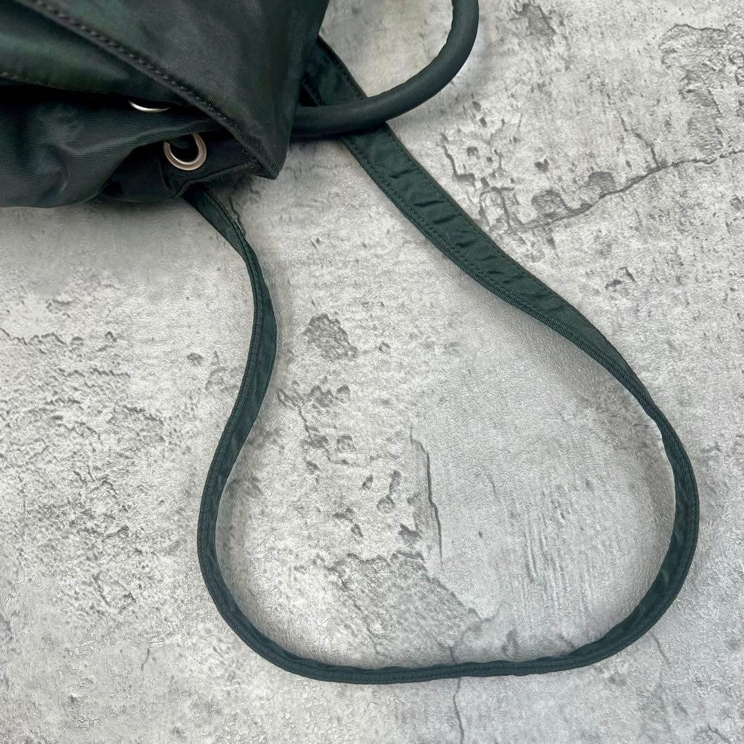 美品/カード付✨PRADA プラダ　リュック　バックパック　ミニリュック　カーキ