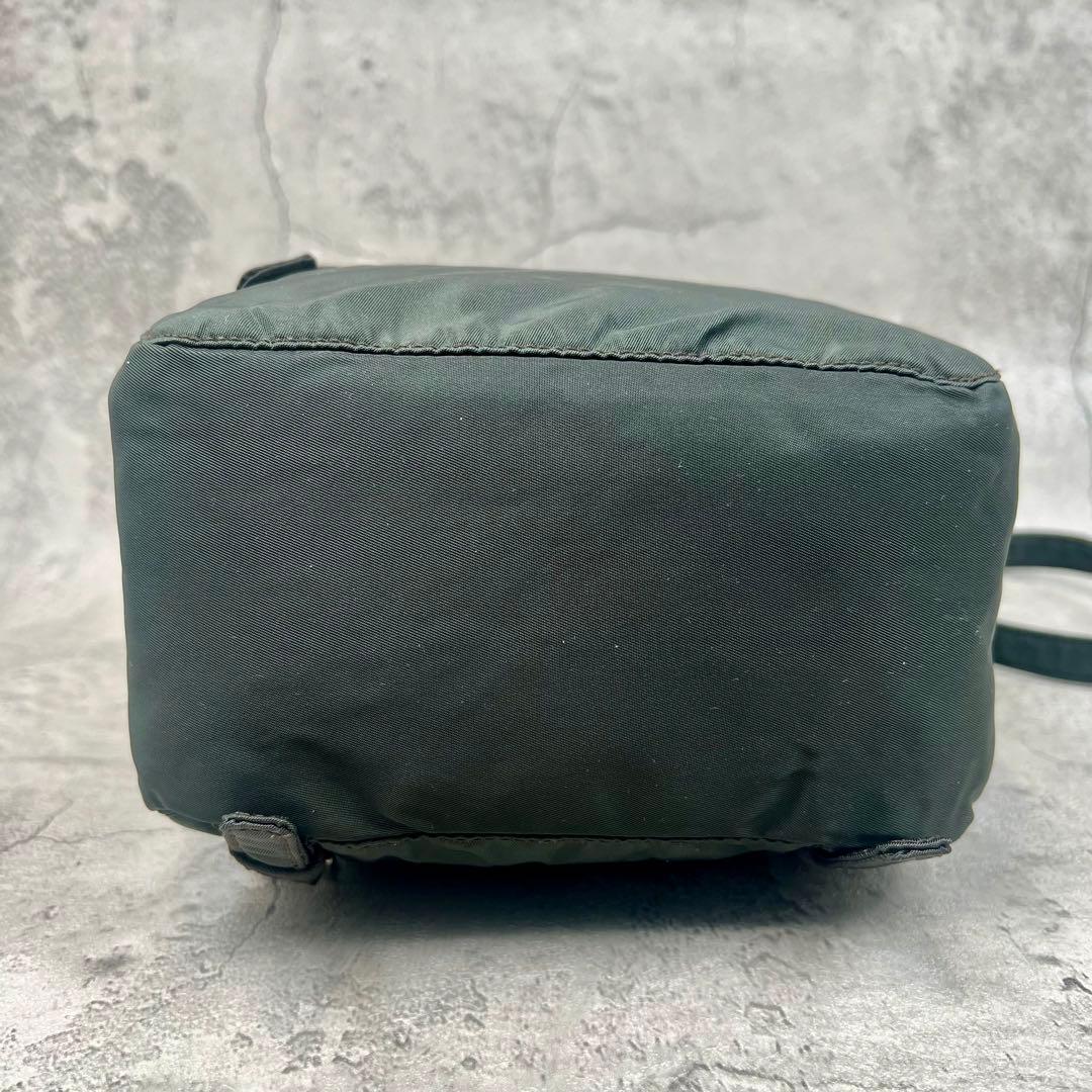 美品/カード付✨PRADA プラダ　リュック　バックパック　ミニリュック　カーキ