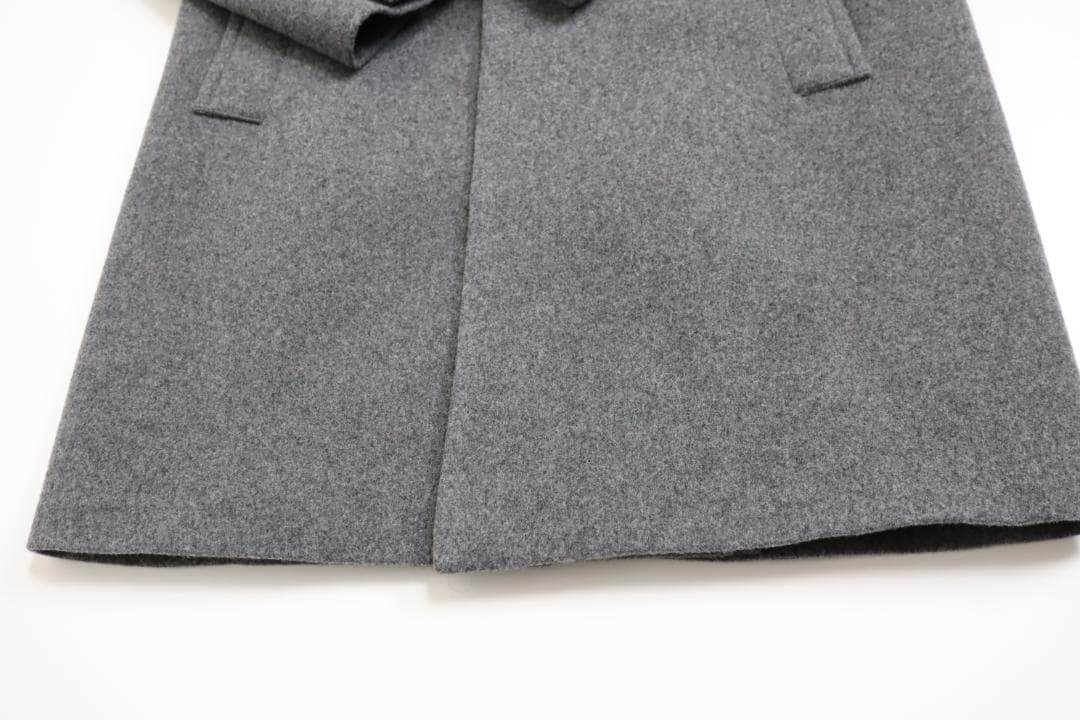 Theory 21AW スタンドカラーコート メンズ グレー