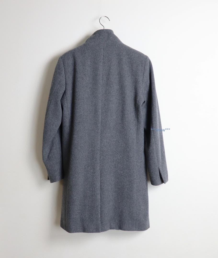 Theory 21AW スタンドカラーコート メンズ グレー