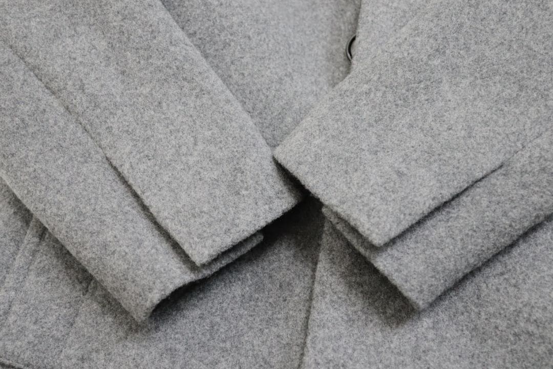 Theory 21AW スタンドカラーコート メンズ グレー