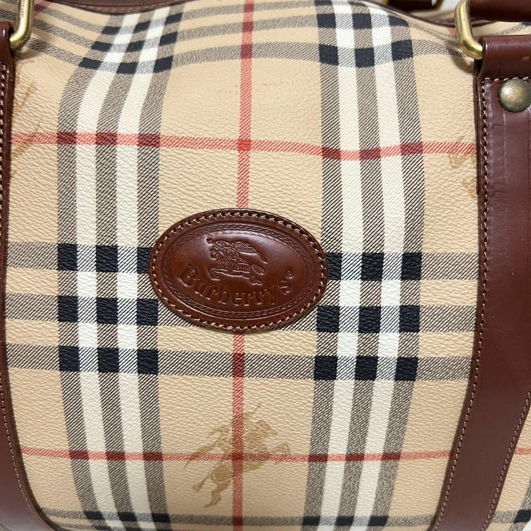 美品】バーバリーズ ボストンバッグ 2way ヴィンテージ 大容量 ベージュ