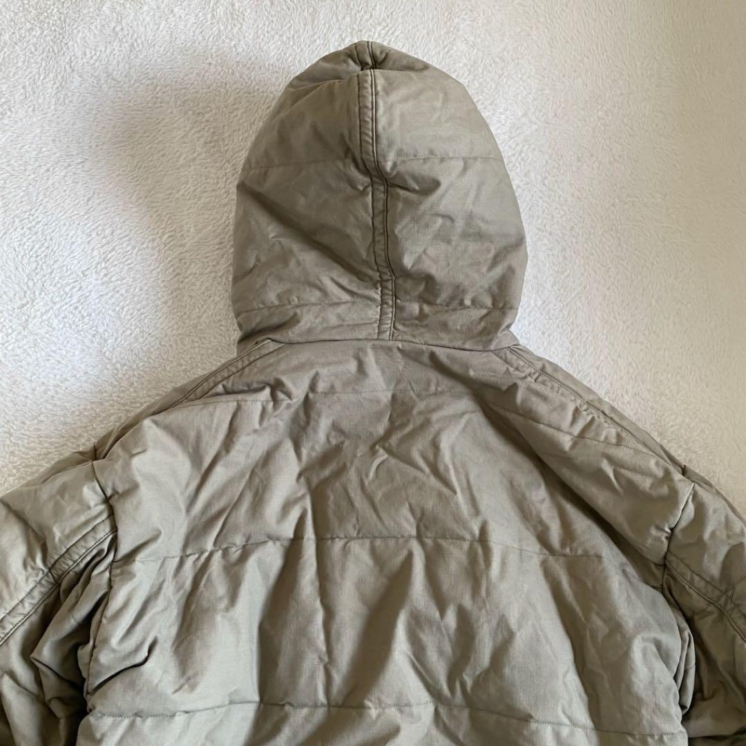 45rpm 中綿ボアジャケット　フリース　コットン　カーキ　XL フェード