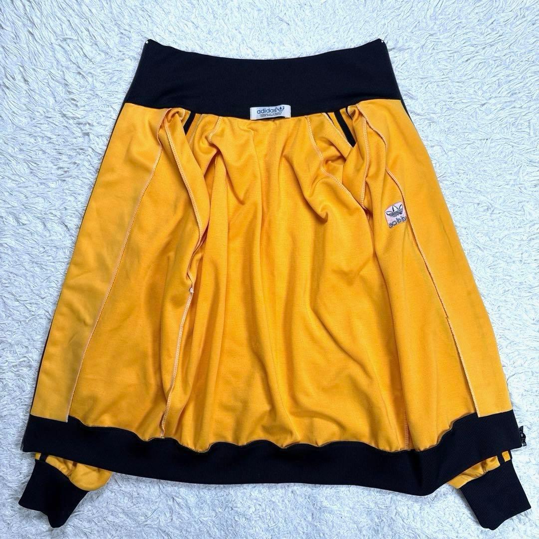 ✨美品・希少モデル✨アディダス　トラックジャケット　デサント期　イエロー　80s