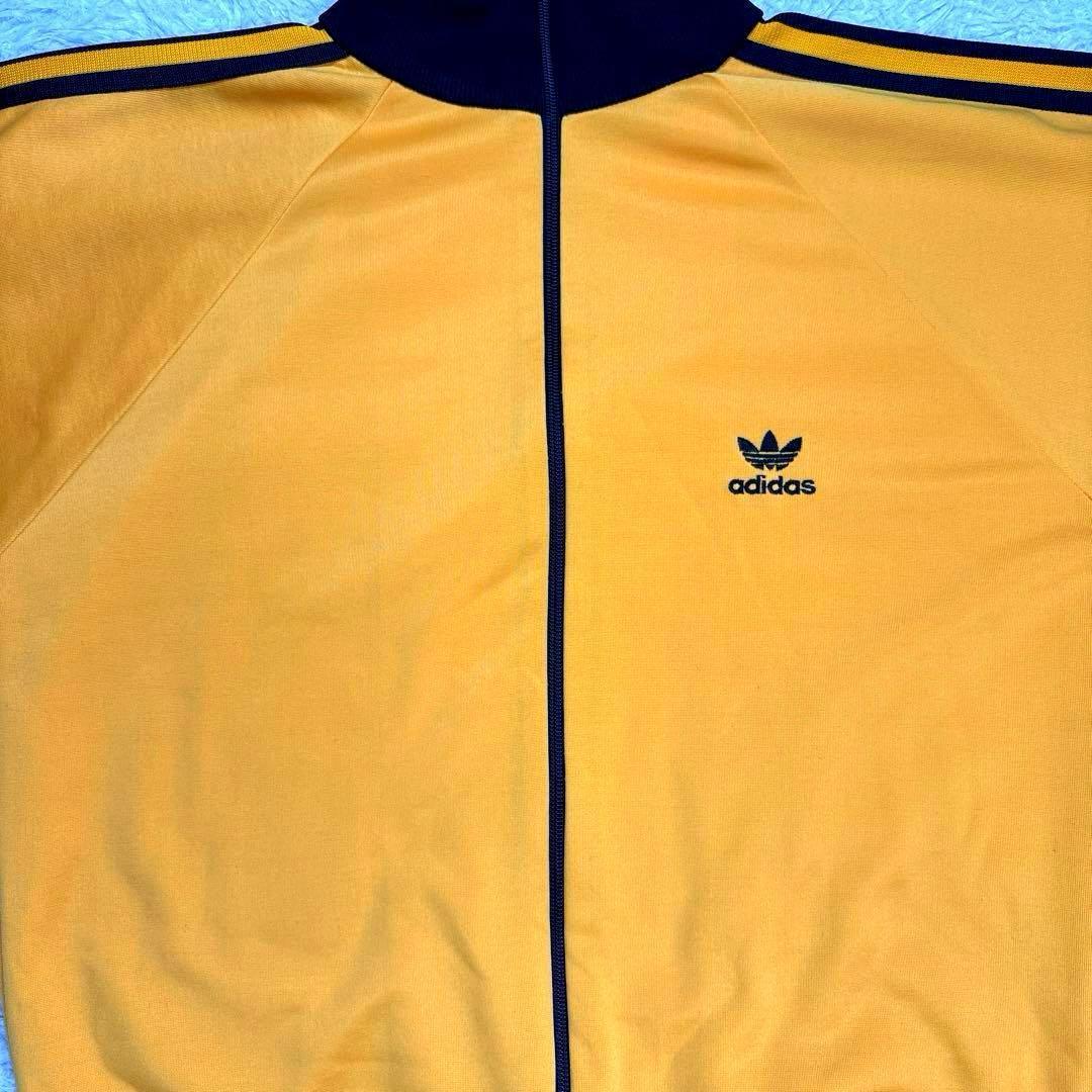 ✨美品・希少モデル✨アディダス　トラックジャケット　デサント期　イエロー　80s