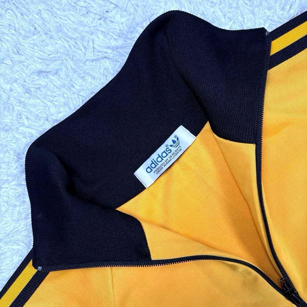✨美品・希少モデル✨アディダス　トラックジャケット　デサント期　イエロー　80s