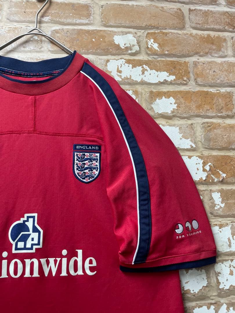 90s アンブロ　UMBRO イングランド代表　ユニフォーム　サッカーシャツ　赤