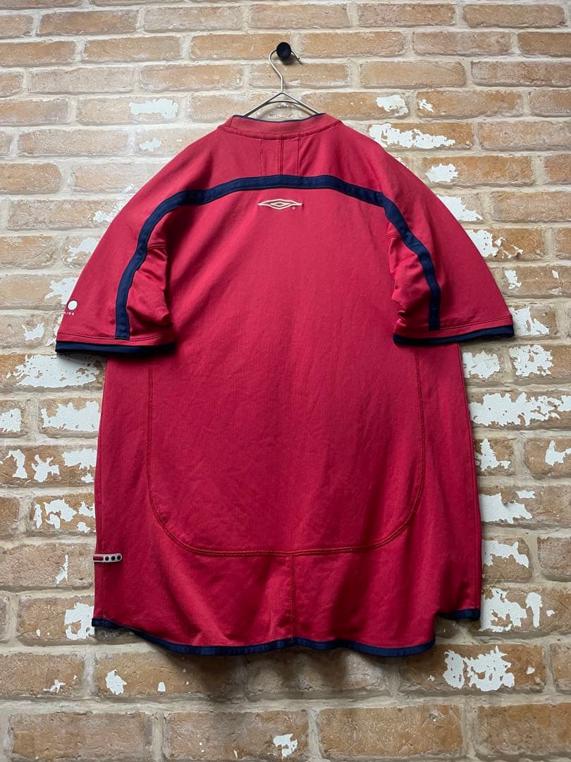 90s アンブロ　UMBRO イングランド代表　ユニフォーム　サッカーシャツ　赤
