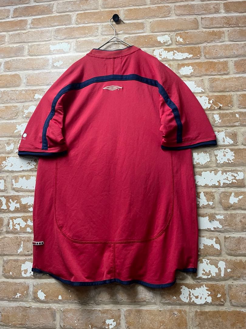 90s アンブロ　UMBRO イングランド代表　ユニフォーム　サッカーシャツ　赤
