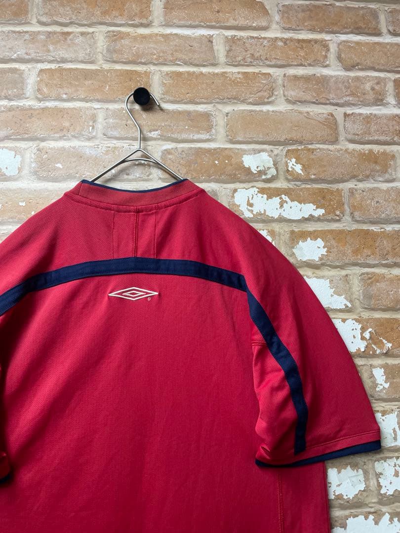 90s アンブロ　UMBRO イングランド代表　ユニフォーム　サッカーシャツ　赤