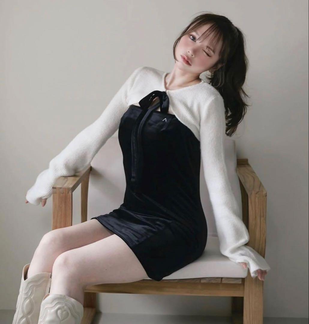 ANDMARY Anita ribbon mini dress 「正規品」 - メルカリ