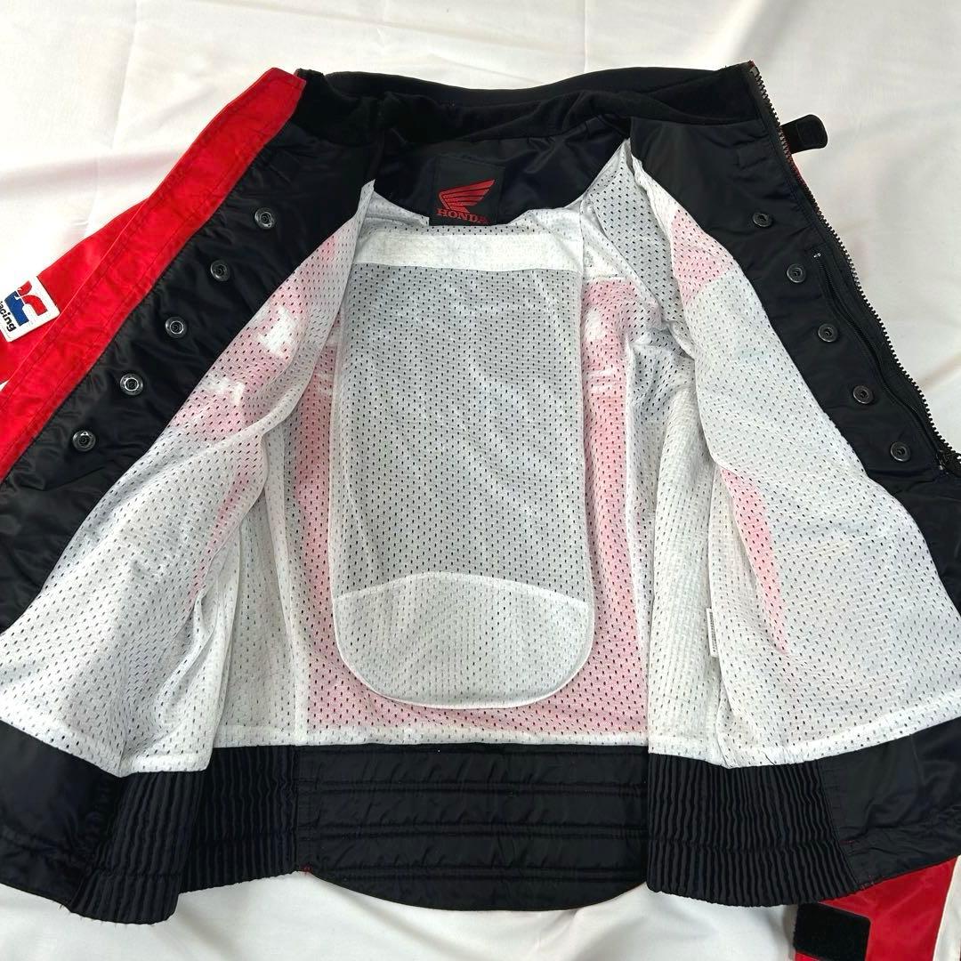 HONDA HRC レーシングジャケット レッド M プロテクター ウィング