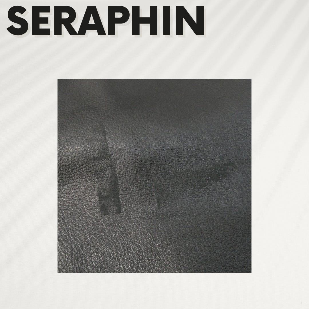 SERAPHIN セラファン レザーステンカラーコート メンズ 44