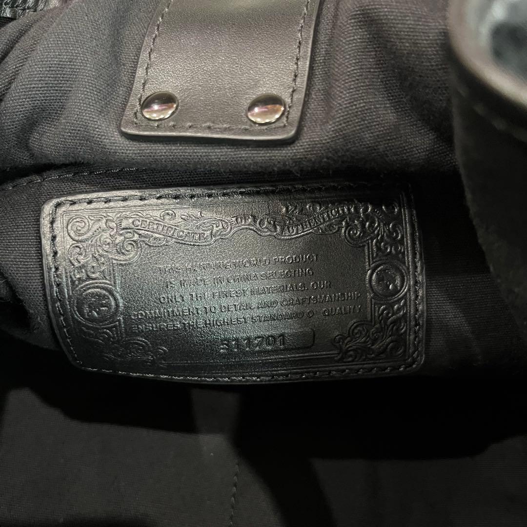 極美品✨HUNTING WORLD ナイロン×レザー 巾着リュック　バックパック