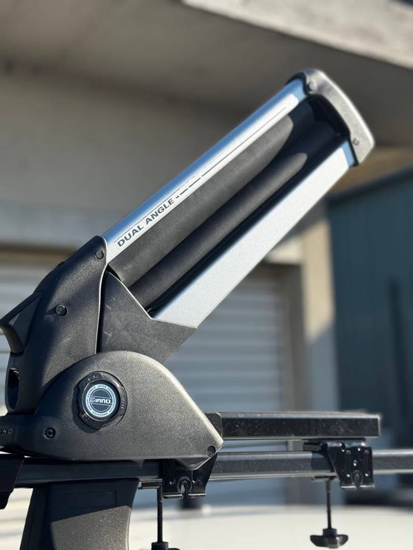 廃盤 希少品 INNO IN932スキー／スノーボード　斜め積みキャリア　鍵2本