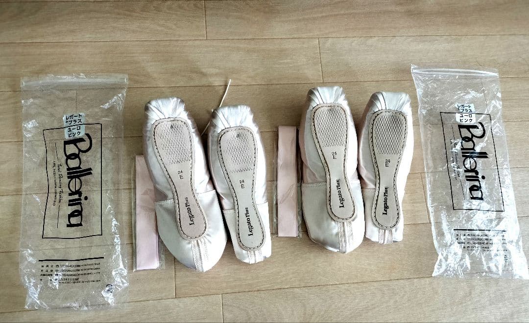 【新品】Ballerina 　レガートプラス　トゥシューズ 24E　2足
