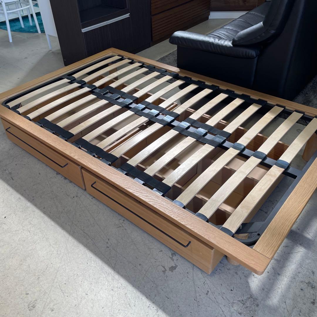 【無印良品】MUJI セミダブル　ベッド　マットレス　引き出し付き　足付き　愛知