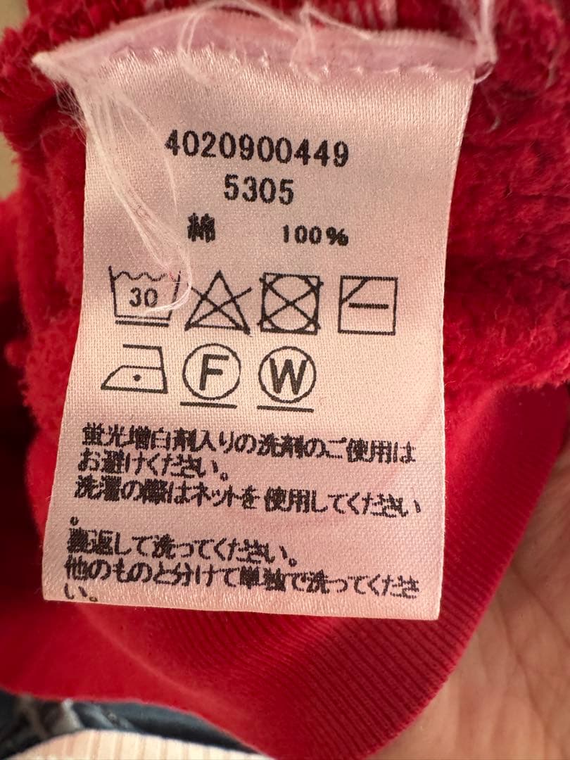 RHC x Jerrod Pahl レッドハーフジップトレーナー